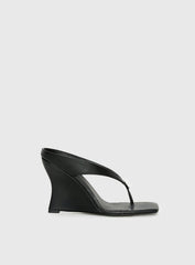 Two Summers Wedge Heels Black