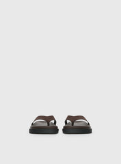 Billini Aila Sandals Dark Cacao Faux Suede