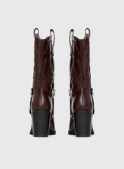 Cypress Western Boots Brown