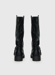 Wrecked Western Boots Black