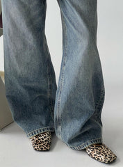 Therapy Gabbi Flats Leopard Satin