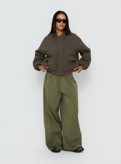 Stick Season Quilted Jacket Khaki