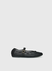 Therapy Alicante Mesh Ballet Flats Black