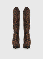 Billini Jovie Knee High Boots Leopard