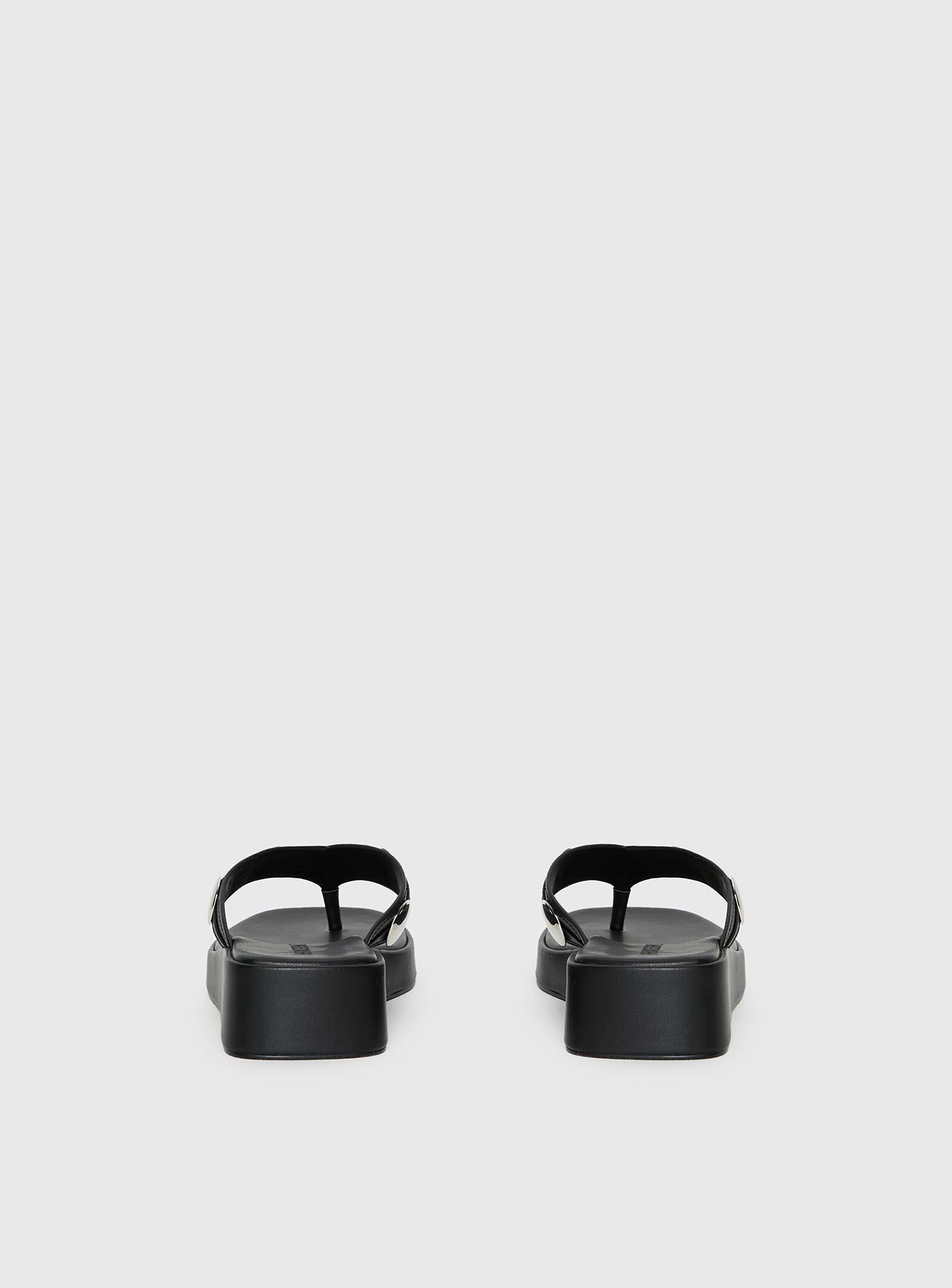 Paislee Stud Detail Sandals Black